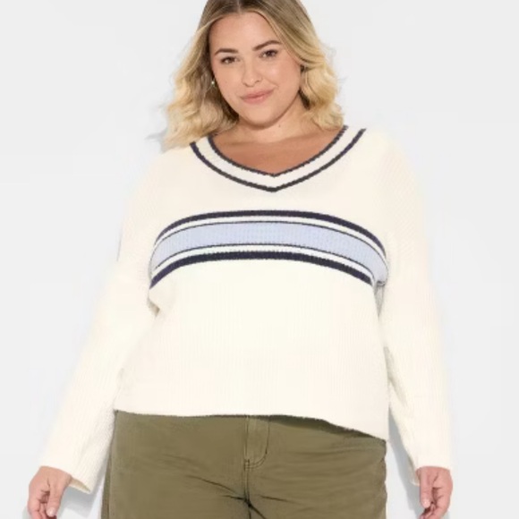 Wild Fable Women's V-Neck Pullover Sweater - Picture 2 of 6